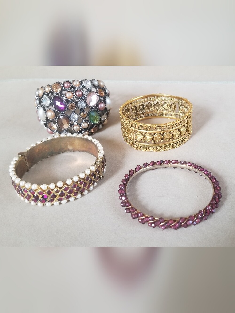 4 Bangle Bracelets